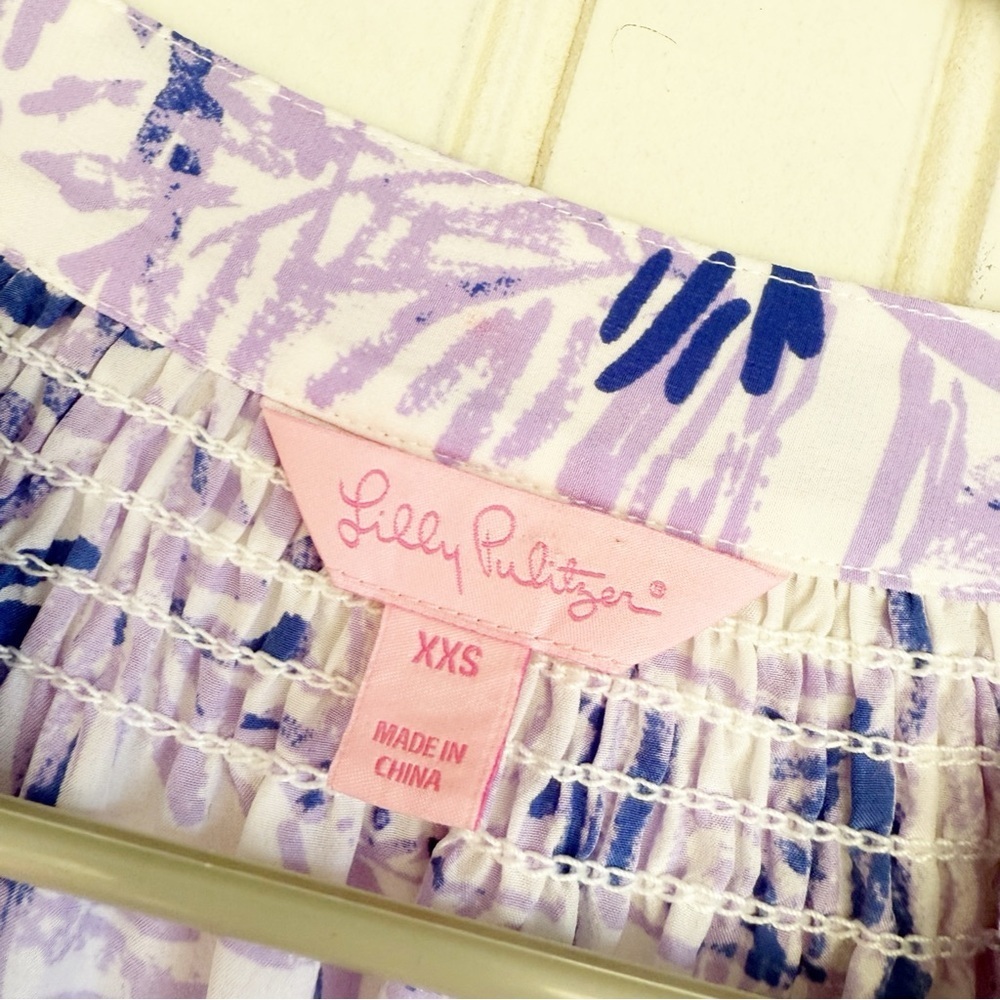 Lilly Pulitzer Size XXS Elsa Top in Rock the Boat Silk Blouse - Picture 4 of 5
